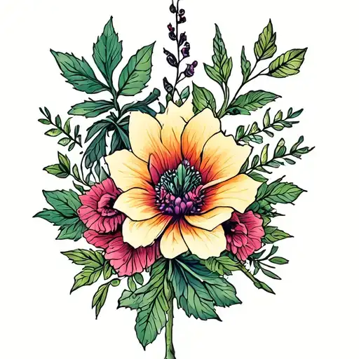 Witch Herbs Intertwined