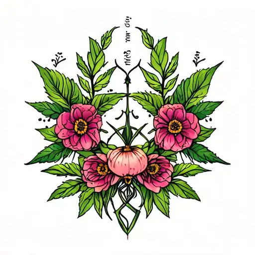 Witch Herbs Intertwined