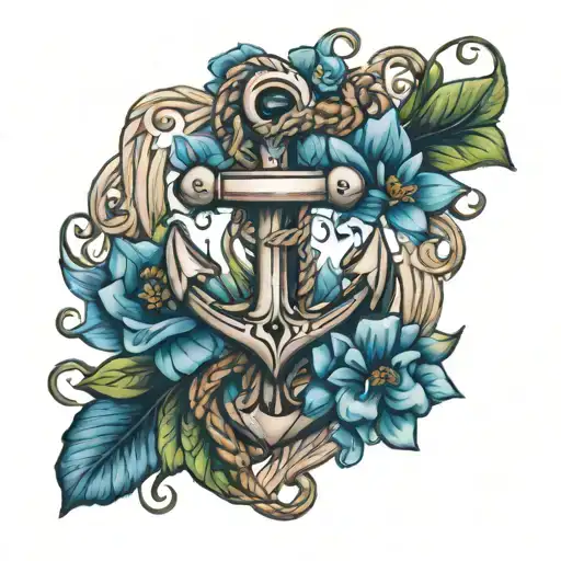 Blue Bonnet Anchor Intertwined