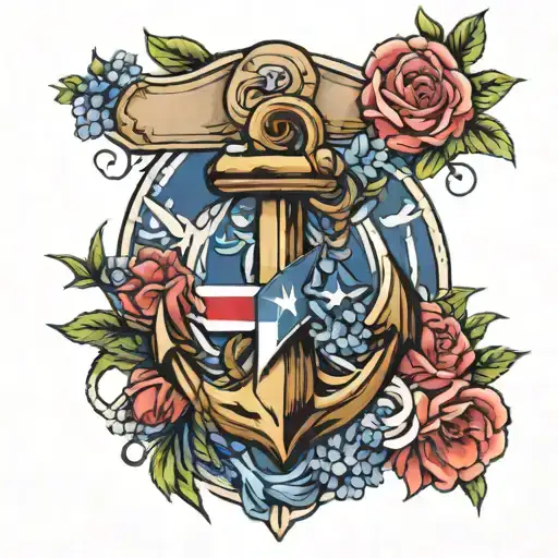 Texas Blue Bonnet Anchor Connected