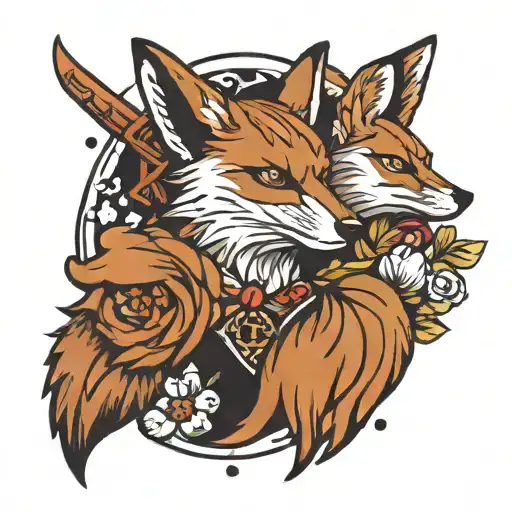 Fox And Rabit Pixel
