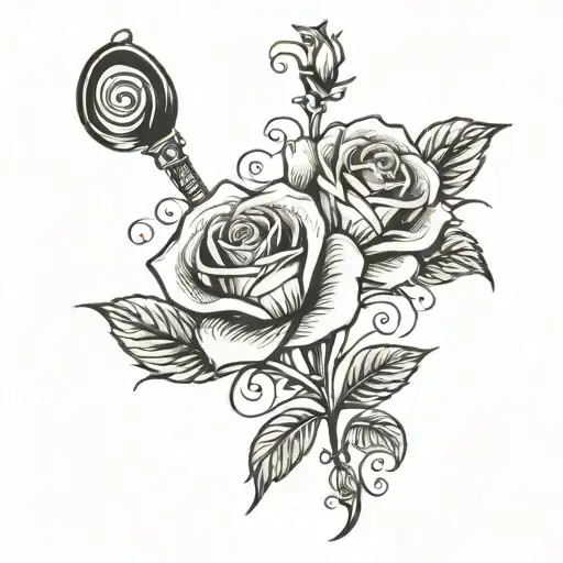 Music And Rose 3 Roses