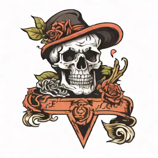 Skull And Love Letter Written