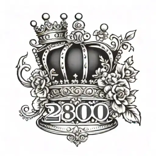 Crown With Date Of Birth 28 09 23