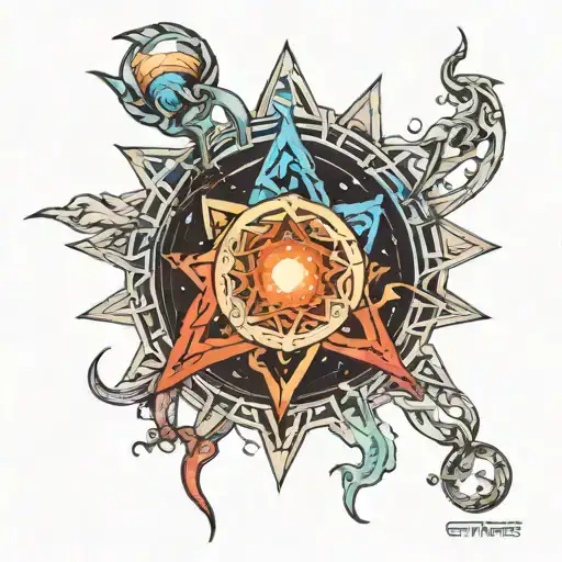 Full Hand Line Universe Energy