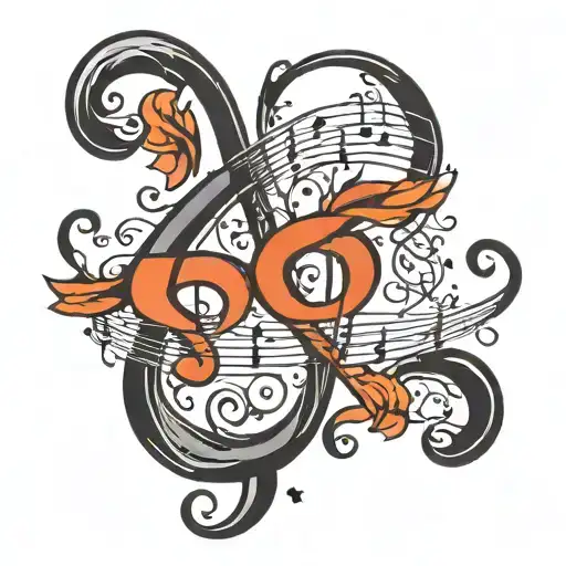 Music Note Intertwined