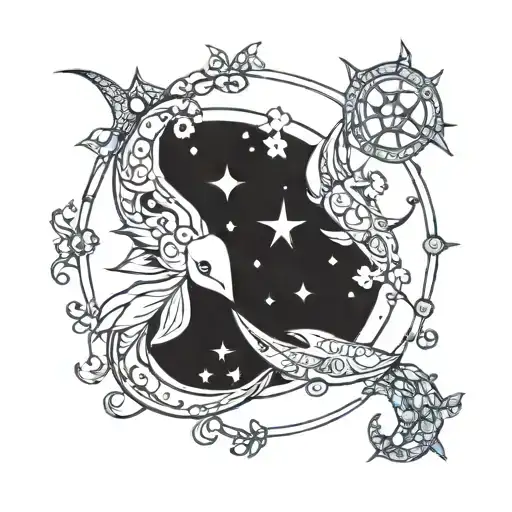 Cancer Pisces Taurus Constellation Made