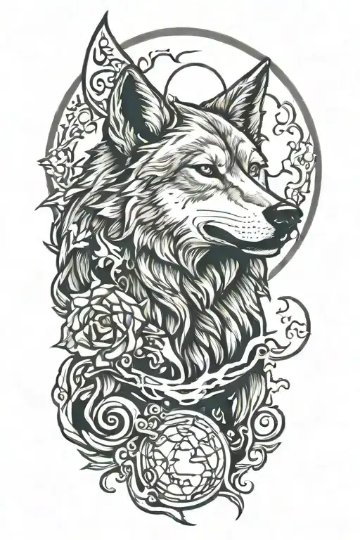 Wolf Howling At The Moon