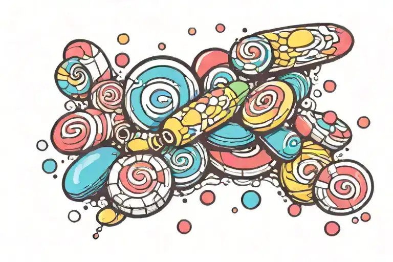 Smarties Candy Background