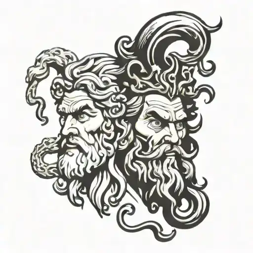 Zeus And Medusa Head