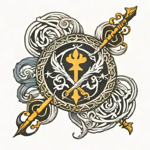 Khanda Symbol Intertwined