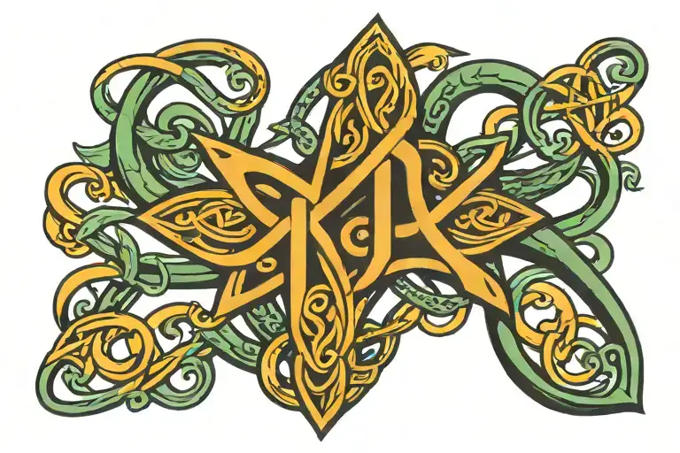 Letter K Celtic Knot