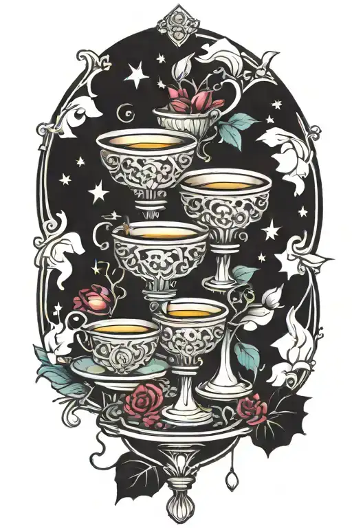 3 Of Cups Tarot Card Inspired
