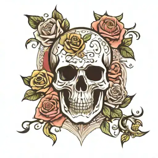 Skull And Roses