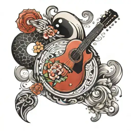 Balance Ying Yang Music Guitar
