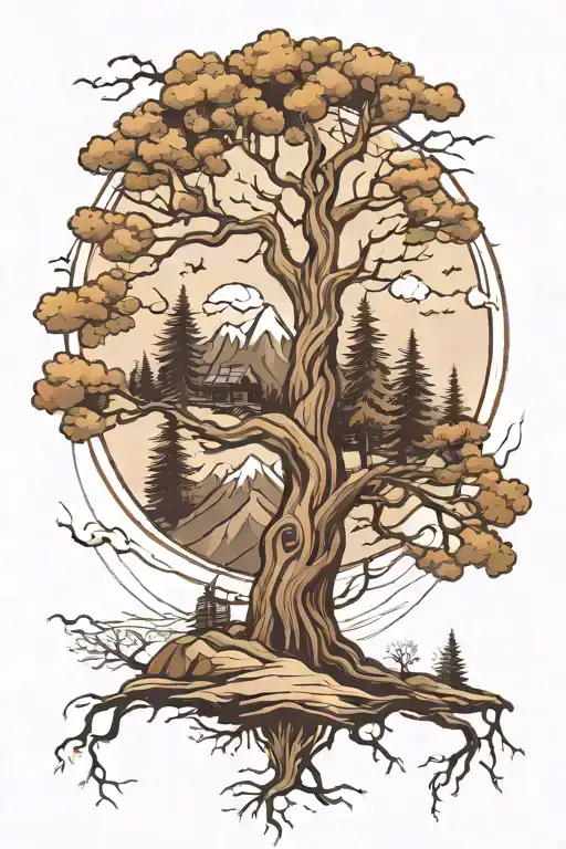 Trees Mountains Family Tree