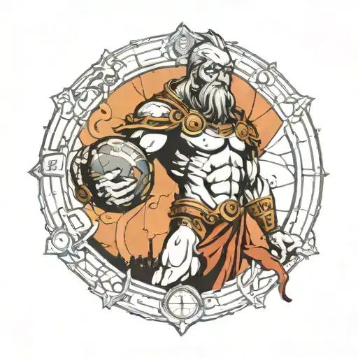 Titan Atlas Holding The World