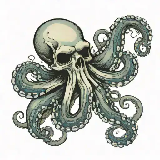 Octopus And Skull