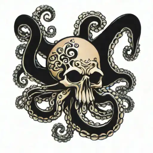 Octopus And Skull