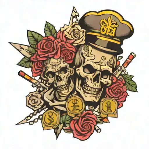 Money And Crime Scene