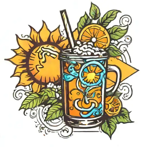 Iced Tea And Sun Rays