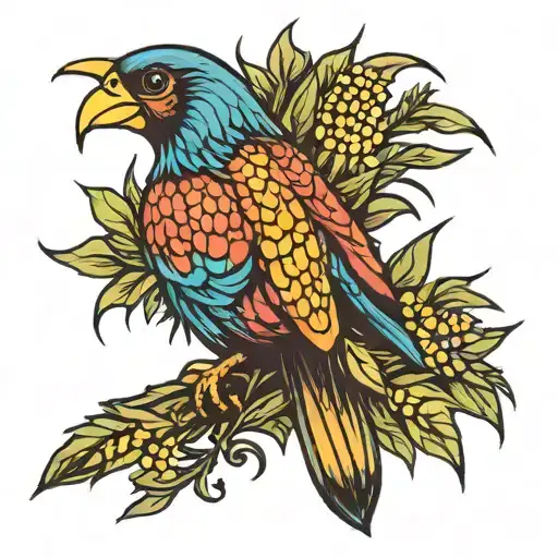 Bird In The Shape Of Corn
