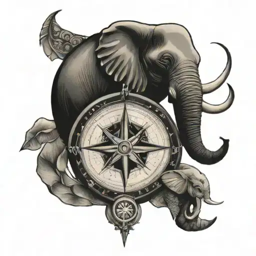 Compass And Elephant