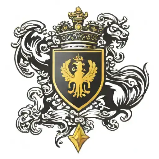Legere Family Crest Heraldry Crown