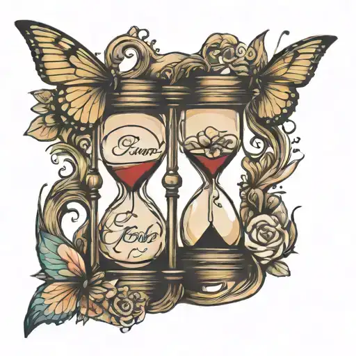 Hourglass With A Quote