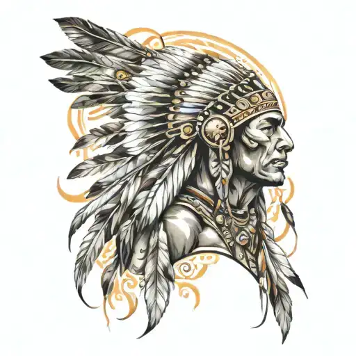 Native American Warrior Nature