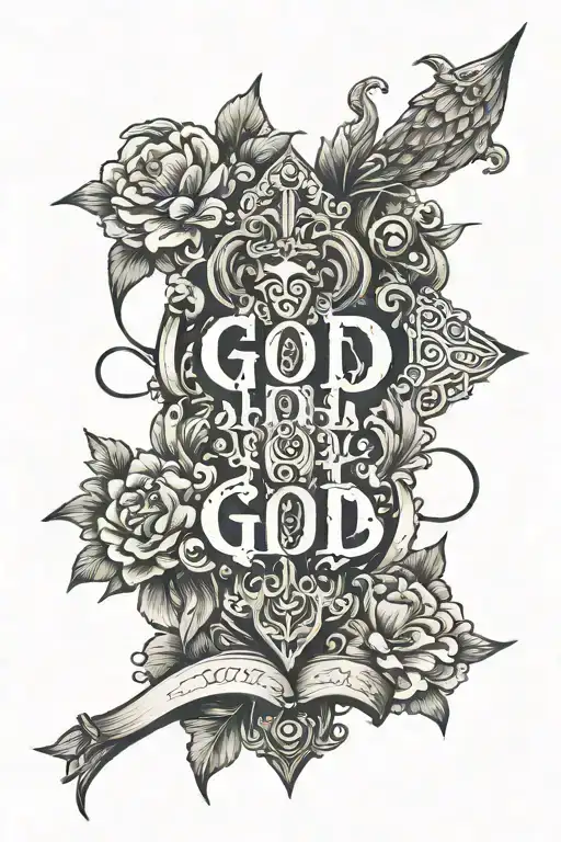 God Bible Verse Written