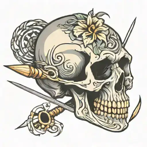 Skull With Toothpick