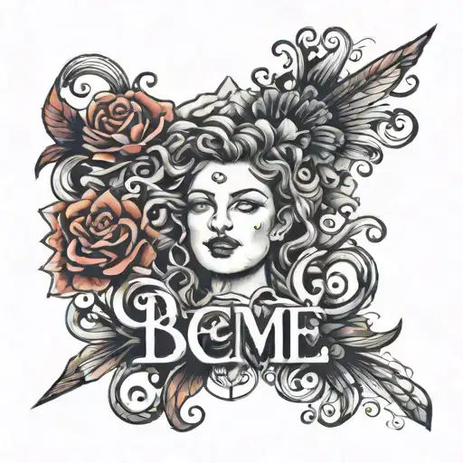 Quote 'Be Me' Written In A Stylised