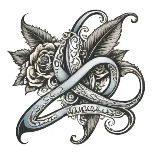 Infinity Symbol With F And N Letter