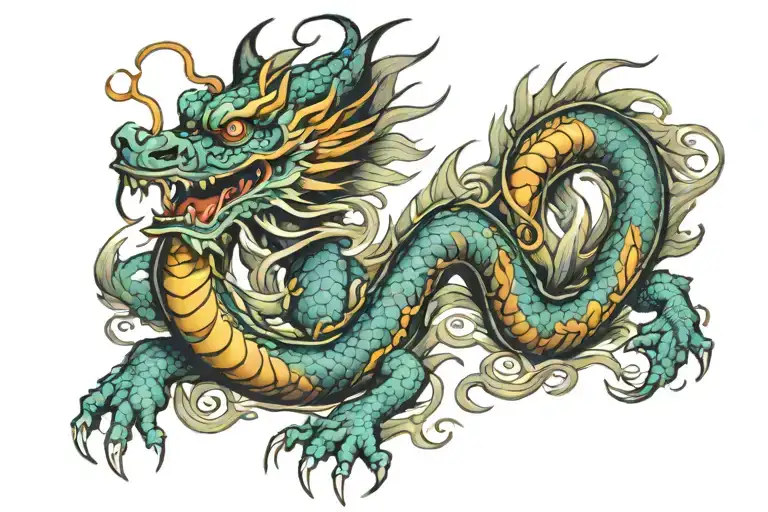 Asian Dragon Wraped