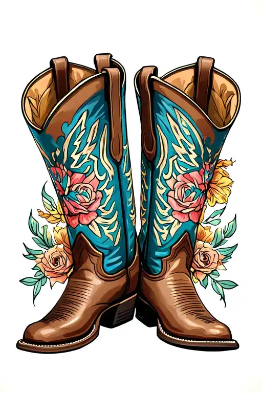 Pair Of Cowboy Boots