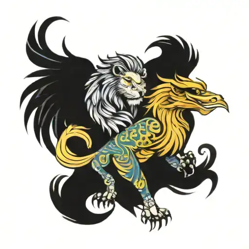 Lion And Phoenix
