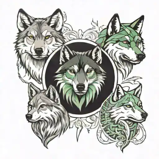 1 Black And White 2 Gray 3 Gray-green 4 Natural 5 Wolves