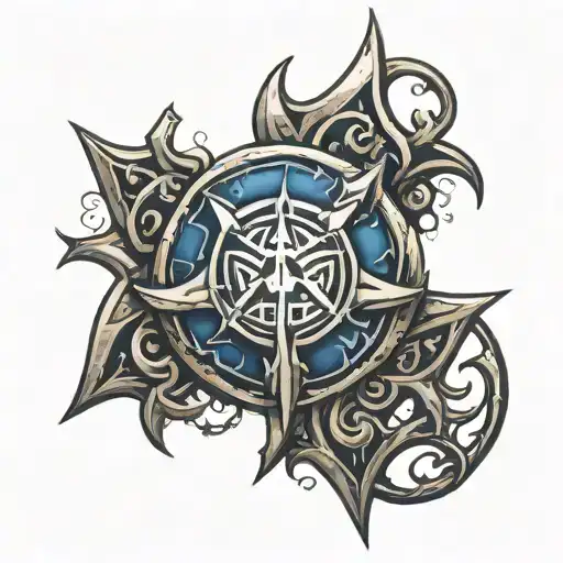 World Of Warcraft Alliance And Horde Symbol Intertwined