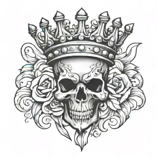 Crown And T-shirt Design