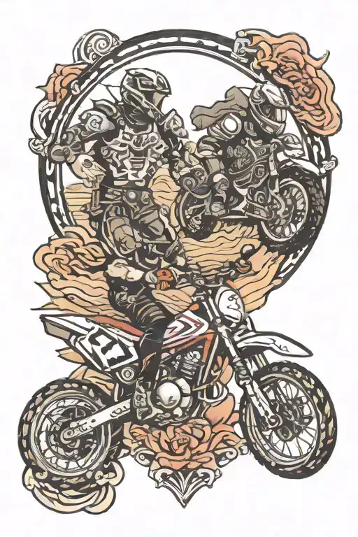 Dirtbike And Warrior