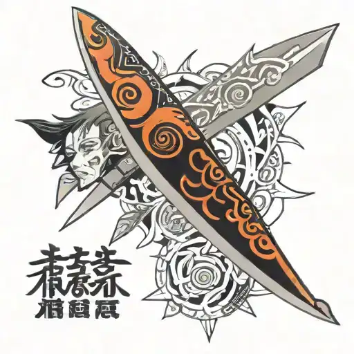 Itachi Kunai Knife With Itachi's Face