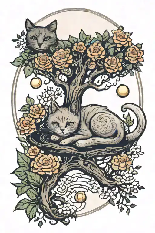 Saturn Cat Life Tree