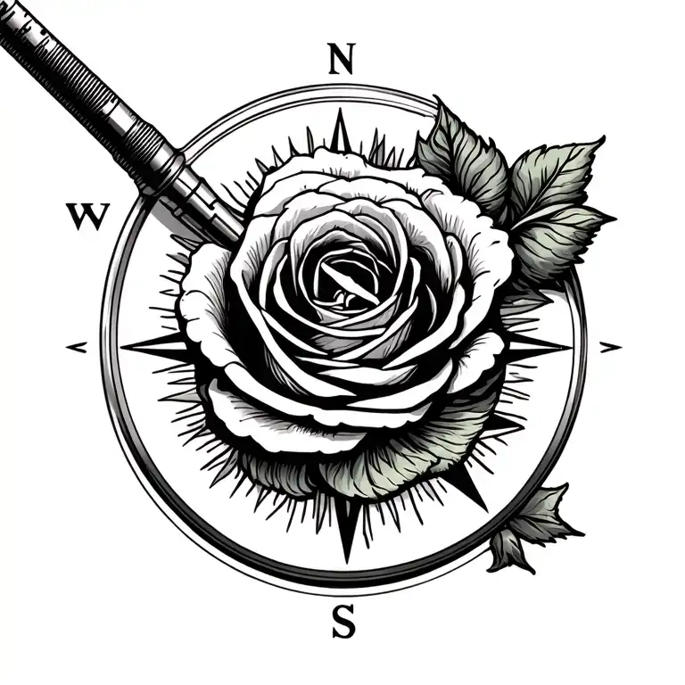 Turn A Compass Into A Rose