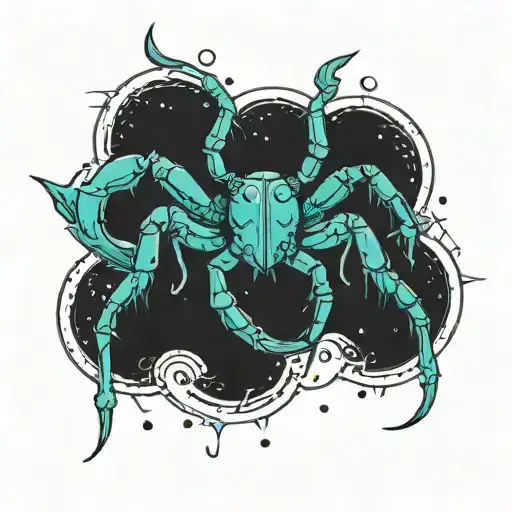 Astrological Sign Of Scorpio Constellation Surrounded