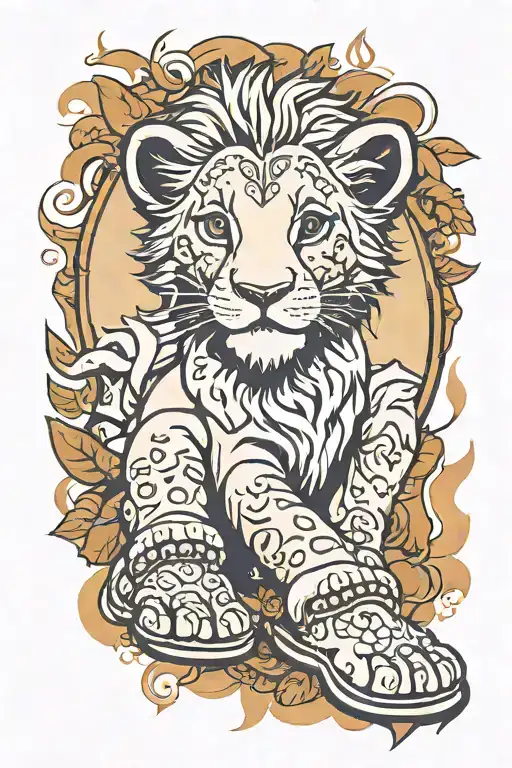 Lion King Baby Foot Print