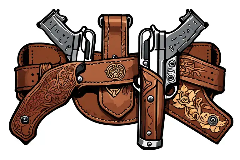 Gun Belt And Holsters