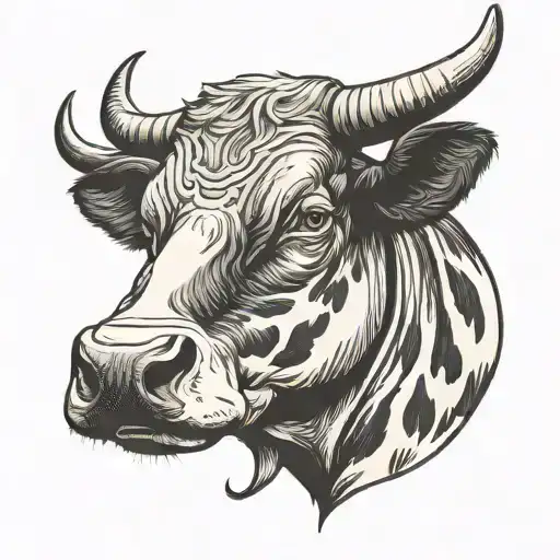 Holstein Bull Head