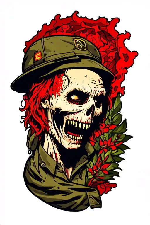 Millitary Zombie Battlefield Fore Arm Sleeve