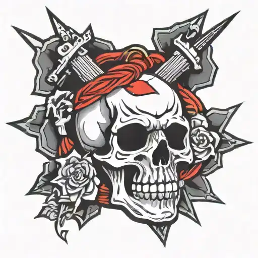 Communism Skull Tattoo Design Inspired